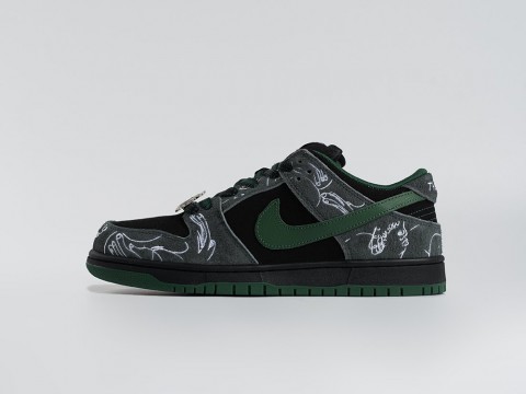 Nike SB Dunk Low x There Skateboards Black / Gorge Green / White