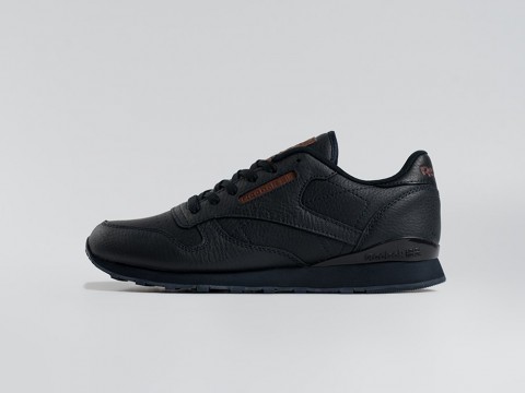 Reebok Classic Leather Blacj / Brown / Navy Blue