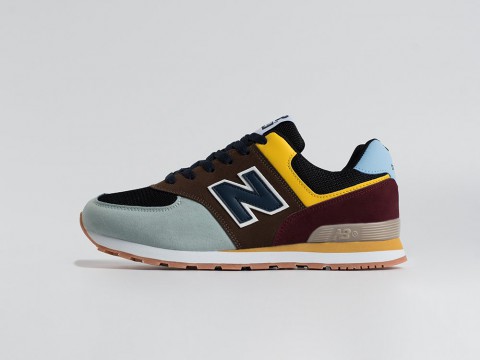 New Balance 574 WMNS Green / Brown / Yellow / Black