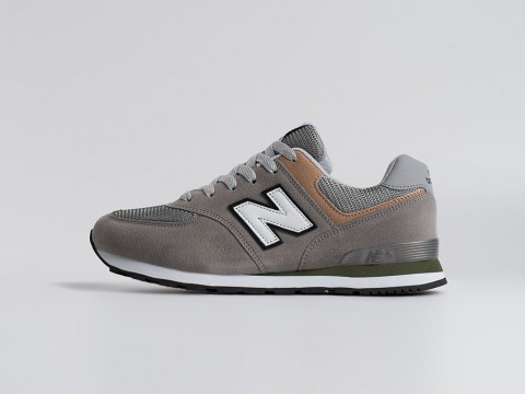 New Balance 574 WMNS Grey / White / Beige / Green