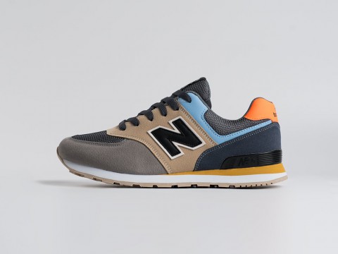 New Balance 574 WMNS Grey / Beige / Blue / Orange