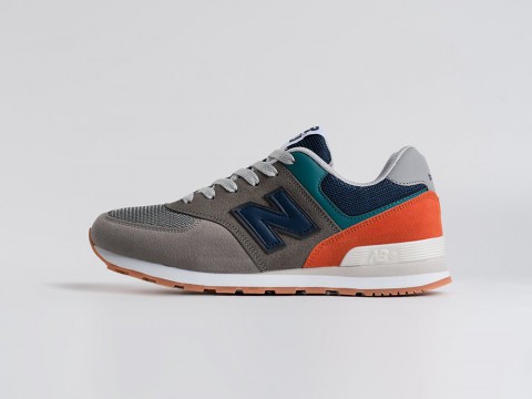 New Balance 574 WMNS 574 Grey / Navy Blue / Green / Orange