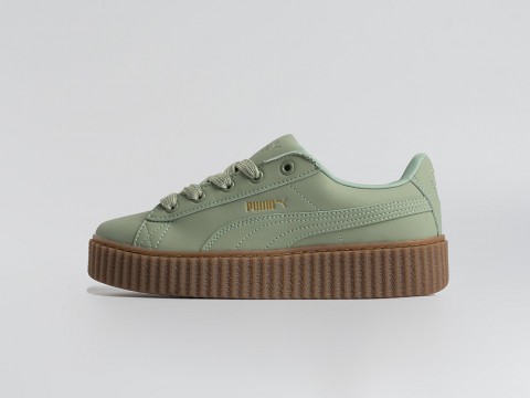Женские кроссовки Puma FENTY x Cleated Creeper WMNS зеленые Женские кроссовки Puma FENTY x Cleated Creeper WMNS зеленые