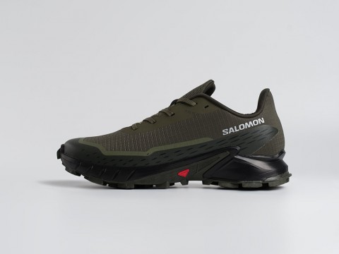 Мужские кроссовки Salomon Alphacross 5 GTX зеленые