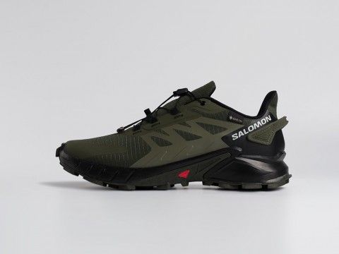 Мужские кроссовки Salomon Supercross 4 GTX зеленые