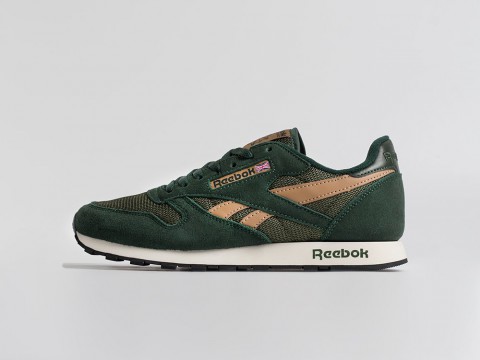 Reebok Classic Leather Utility Green / Beige / White