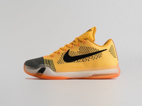 Мужские кроссовки Nike Kobe 10 Elite Rivalry желтые Мужские кроссовки Nike Kobe 10 Elite Rivalry желтые