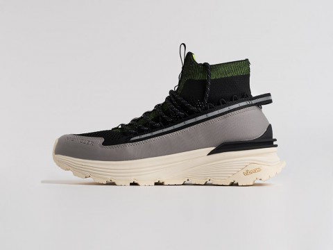Moncler Monte Runner High Black / Grey / White артикул 34801 Moncler Monte Runner High Black / Grey / White артикул 34801