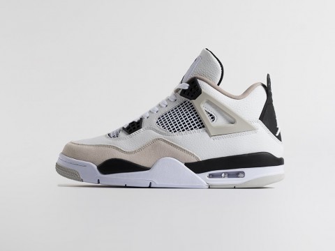 Nike Air Jordan 4 Retro Military Black White / Black / Neutral Grey артикул 34810 Nike Air Jordan 4 Retro Military Black White / Black / Neutral Grey артикул 34810