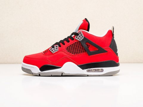 Nike Air Jordan 4 Retro красные - фото