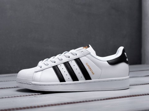 Кроссовки Adidas Superstar белые артикул 9473