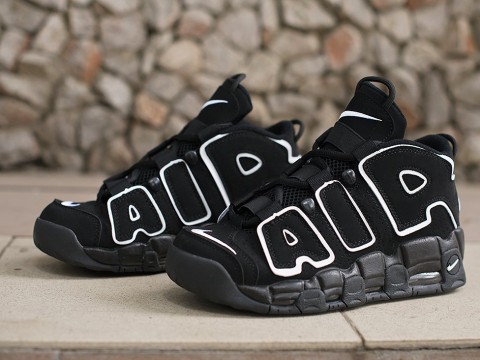 Nike Air More Uptempo черные - фото Nike Air More Uptempo черные - фото